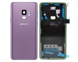 Hátlap Samsung Galaxy S9 (SM-G960) ragasztóval akkufedél (kamera plexi) GH82-15875B lila